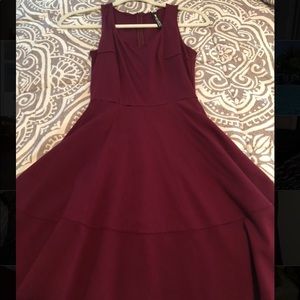 Maroon dress, stretchy material very comfy!